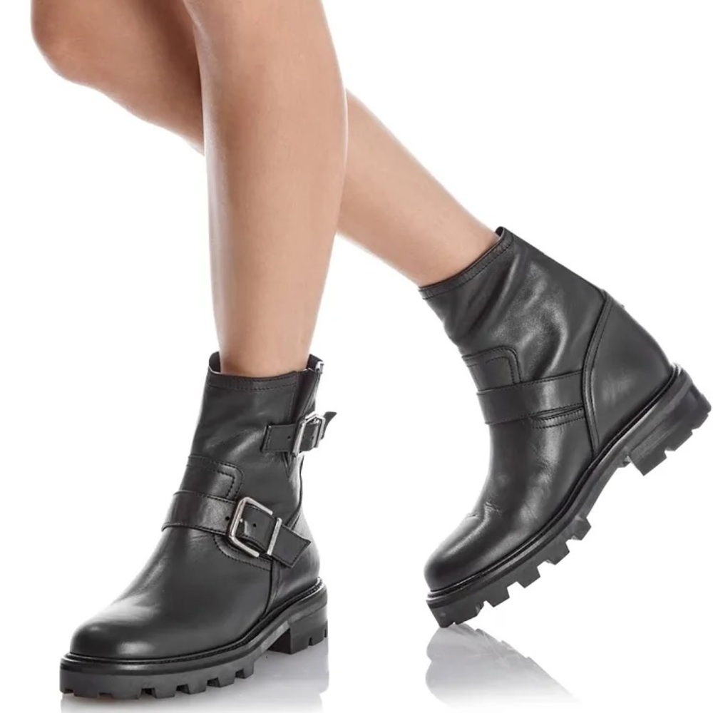 Jimmy Choo Youth II Black Leather Boots Women
